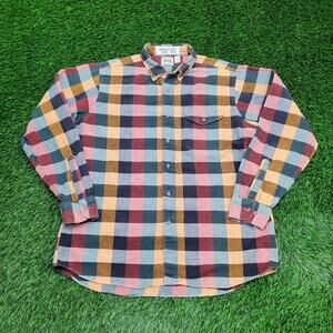 Vintage 80s LEE Checkered Button Shirt Large 24x29 Baggy